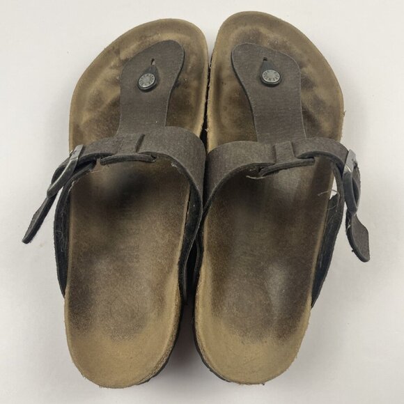 Birkenstock Gizeh Sandals Women’s 41 Size US 10-10.5 Brown Birko-Flor Thong - Picture 4 of 10